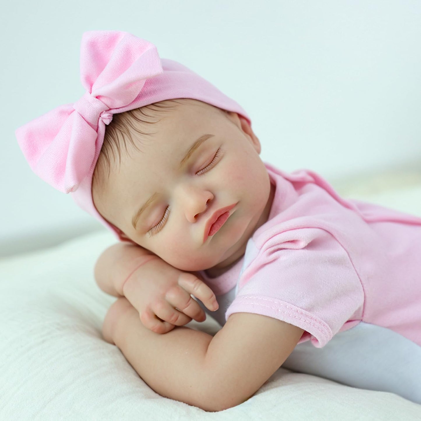 KSBD Realistic Reborn Baby Girl Rosalie — 20-inch Lifelike Vinyl Doll with Accessory Set