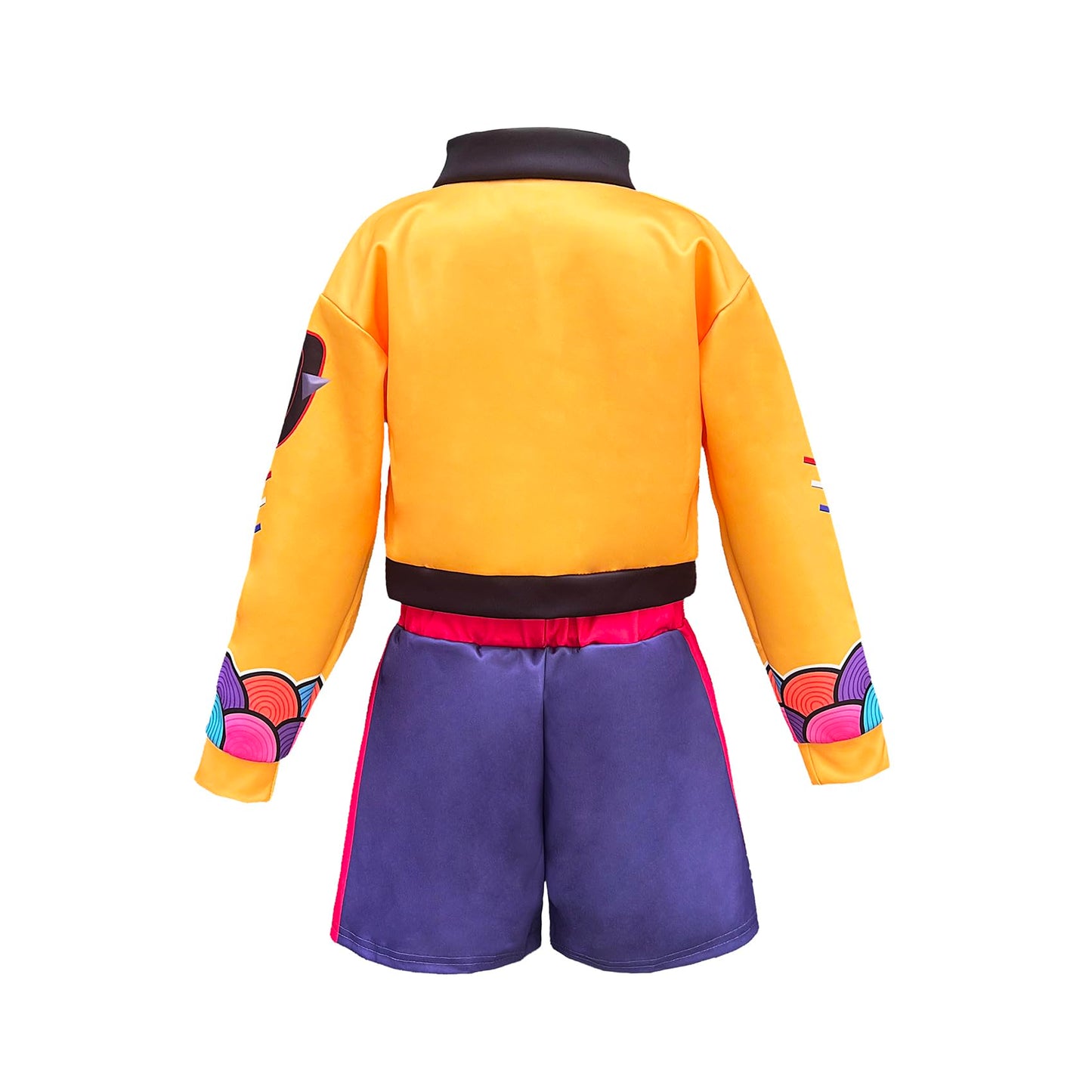 KSISUSH Girls Cosplay Costume 3-13Y: Jacket, Shorts & Wig 3-Piece Uniform Outfit (Size 9-10)