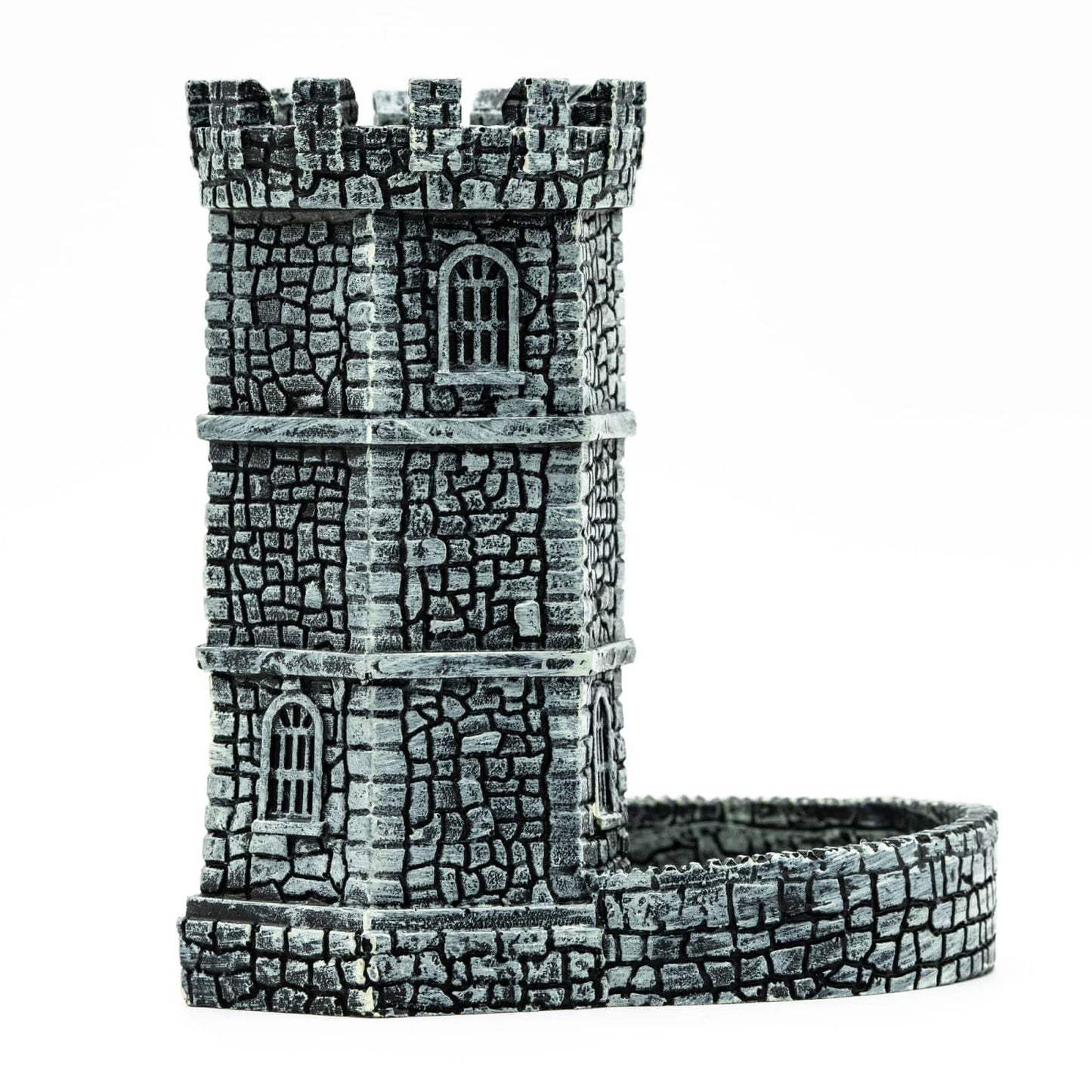 KSNDie Dice Tower Castle: D&D Dice Roller for RPG Tabletop, Grey
