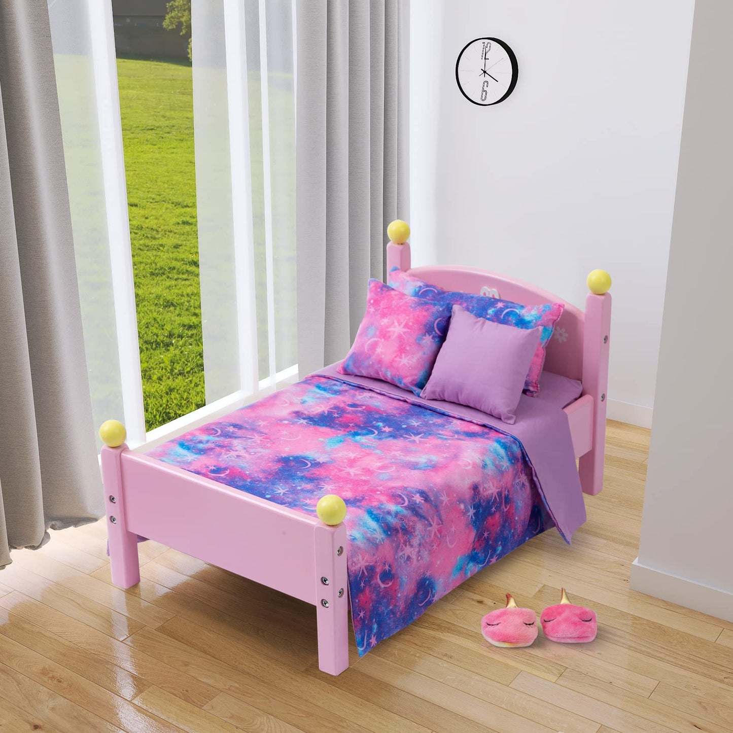 K.T. Fancy 8-Piece 18-Inch Doll Sleep Set — Pajamas, Pillow, Eye Mask & Slippers