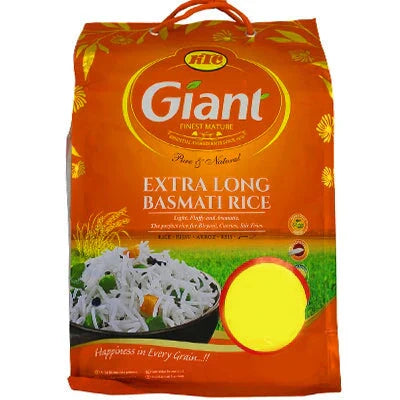 4 x Ktc Giant Ex Long Basmati Rice 5Kg