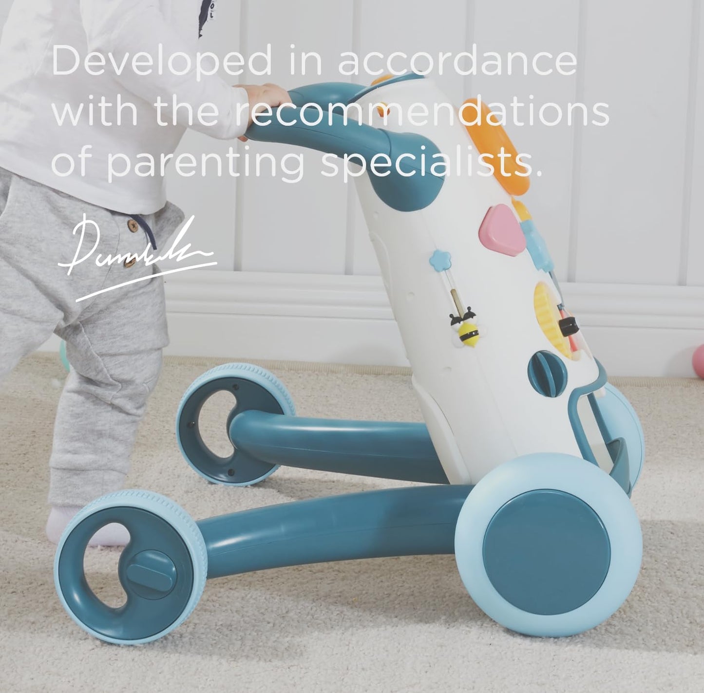 KUB Montessori Baby Walker — Interactive Push Toy with Lights, Music & Adjustable Speed