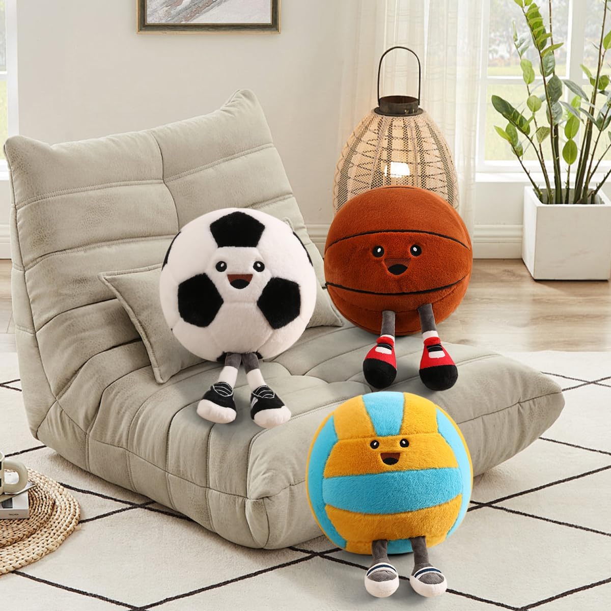 KUCCO-PILLOW Funny Basketball Plush Pillow – 11-Inch Plush Toy & Room Decor Gift
