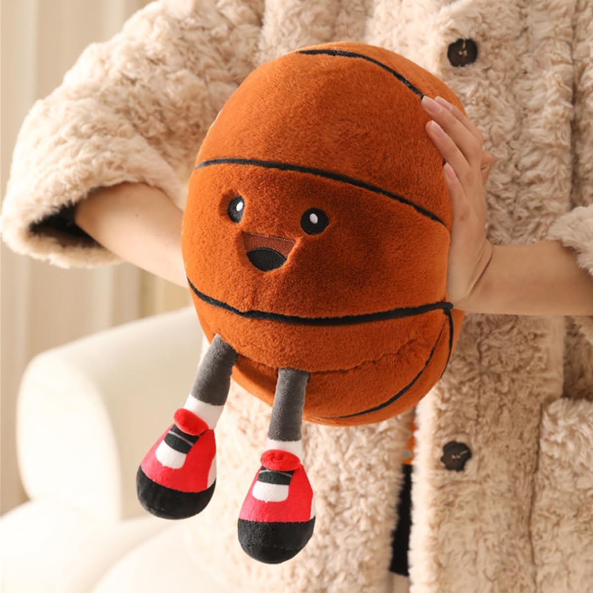 KUCCO-PILLOW Funny Basketball Plush Pillow – 11-Inch Plush Toy & Room Decor Gift