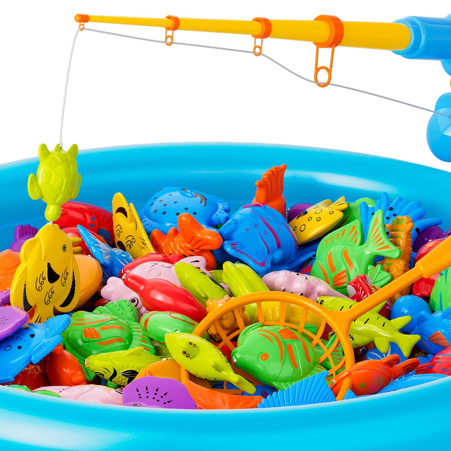 KukuFun Magnetic Fishing Pool Toys – Multi-Player Bath, Pool & Outdoor Toy for Kids