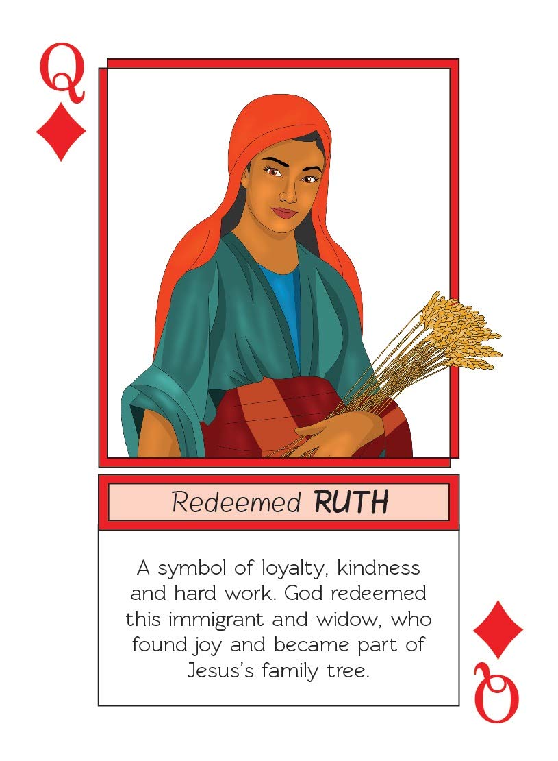 Kulture Games Bible Legends Playing Cards – Diverse Bible Characters, Inspiring Verses, Family Bible Night