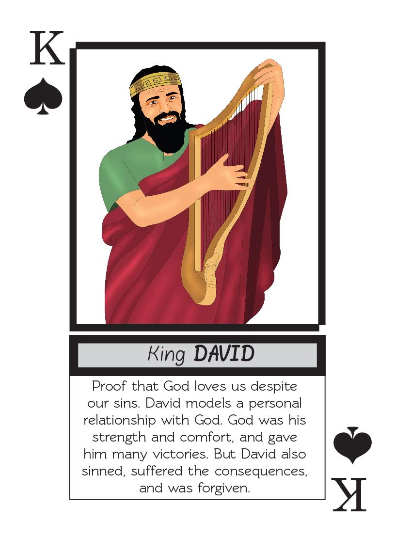 Kulture Games Bible Legends Playing Cards – Diverse Bible Characters, Inspiring Verses, Family Bible Night