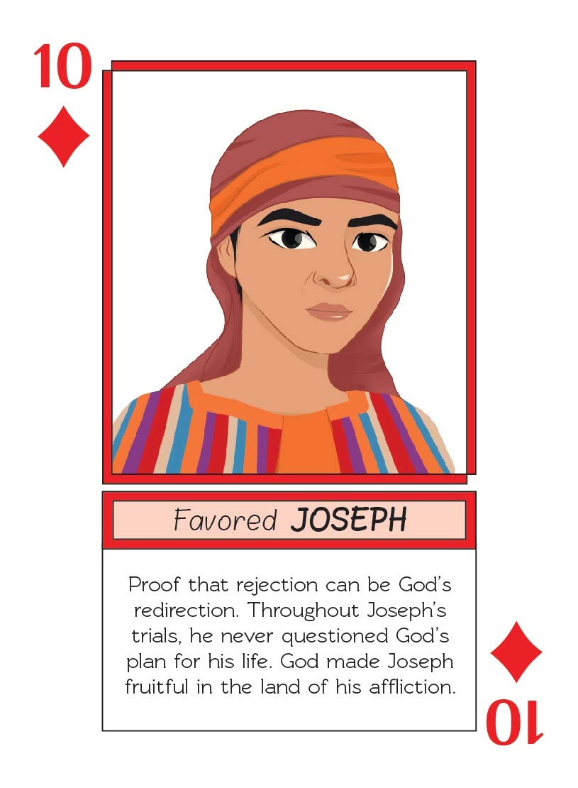Kulture Games Bible Legends Playing Cards – Diverse Bible Characters, Inspiring Verses, Family Bible Night