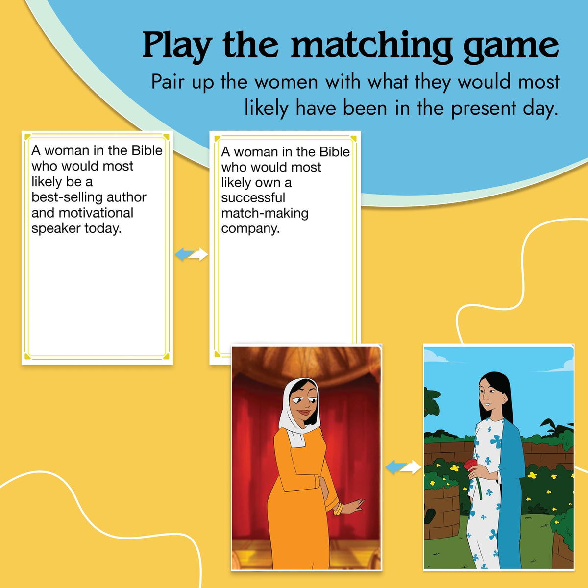 Kulture Games Bible Women – 50 Inspiring Bible Stories Card Game