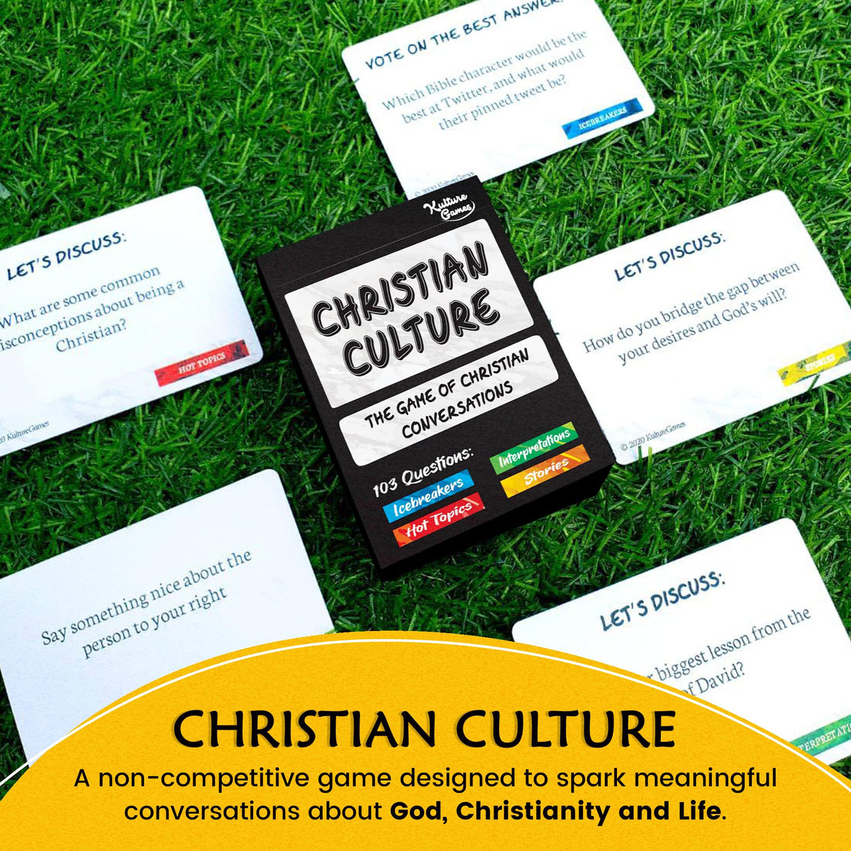 Kulture Games Christian Culture: Conversation Cards for Bible Study & Youth Groups
