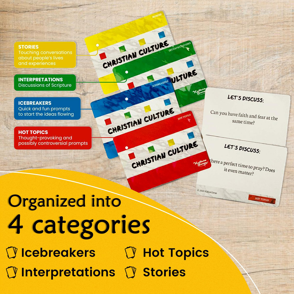 Kulture Games Christian Culture: Conversation Cards for Bible Study & Youth Groups