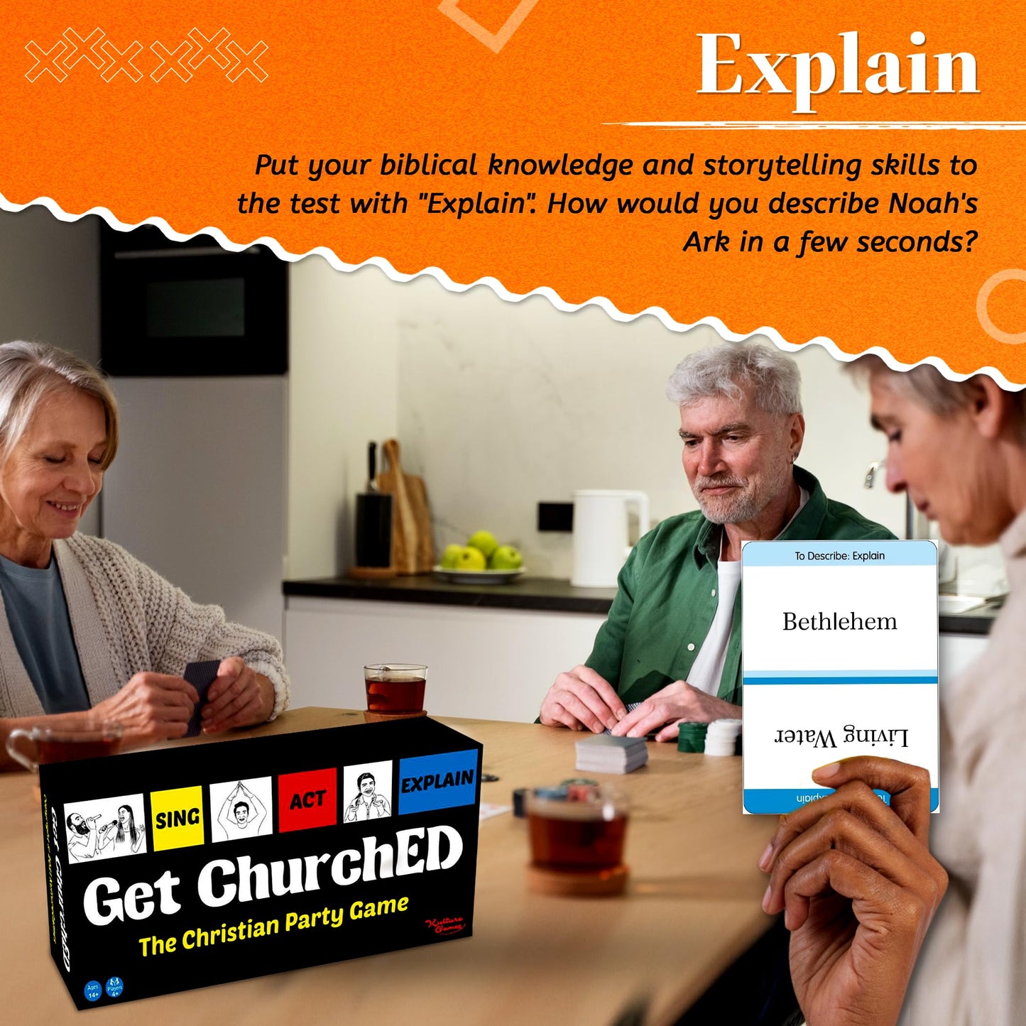 Get ChurchED by Kulture Games | The Christian Party Game for Bible Trivia, Charades & Sing