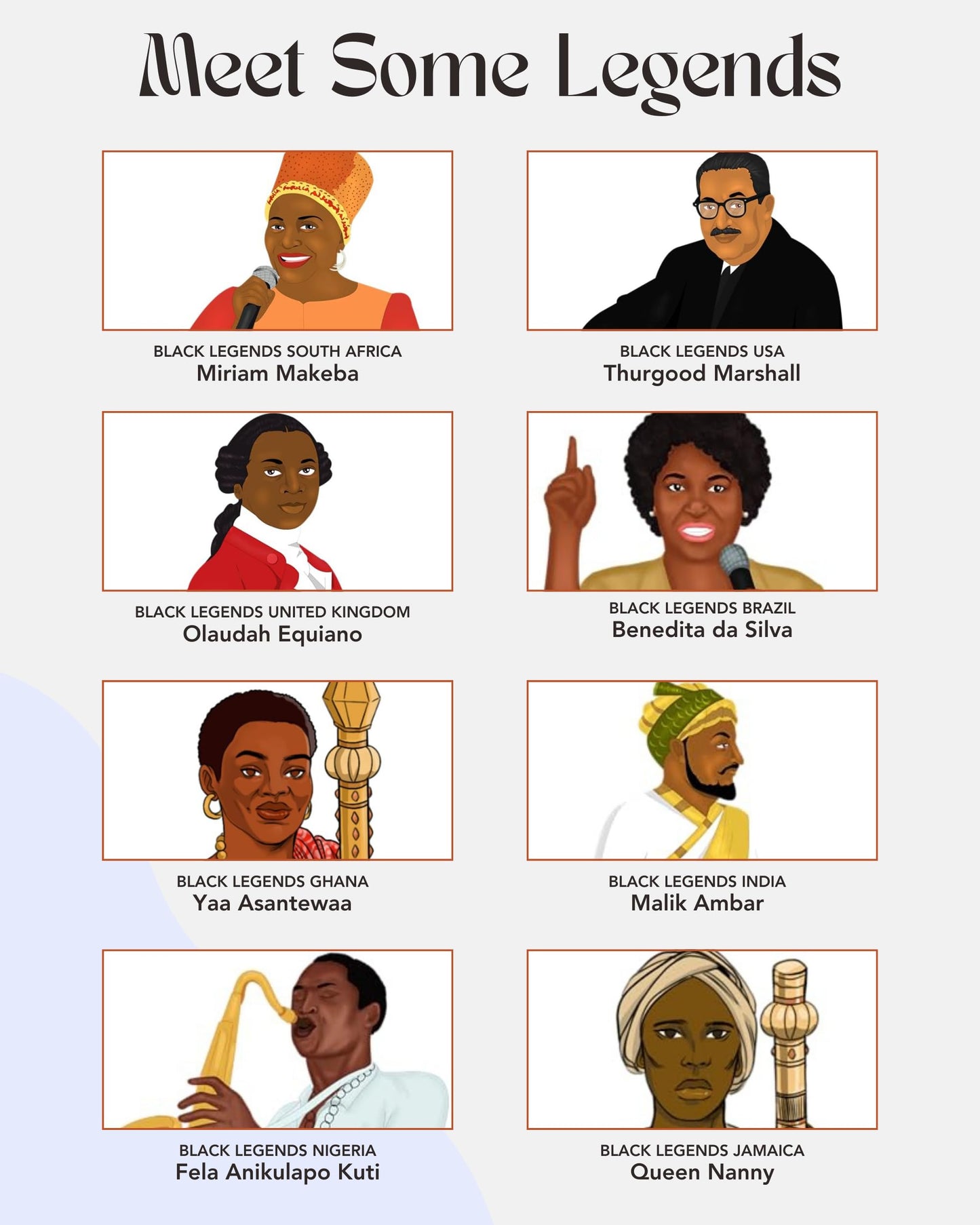 Kulture Games Playing Cards: Black Legends – Inspirational Legends Trivia Card Game for Family & Adult Game Nights