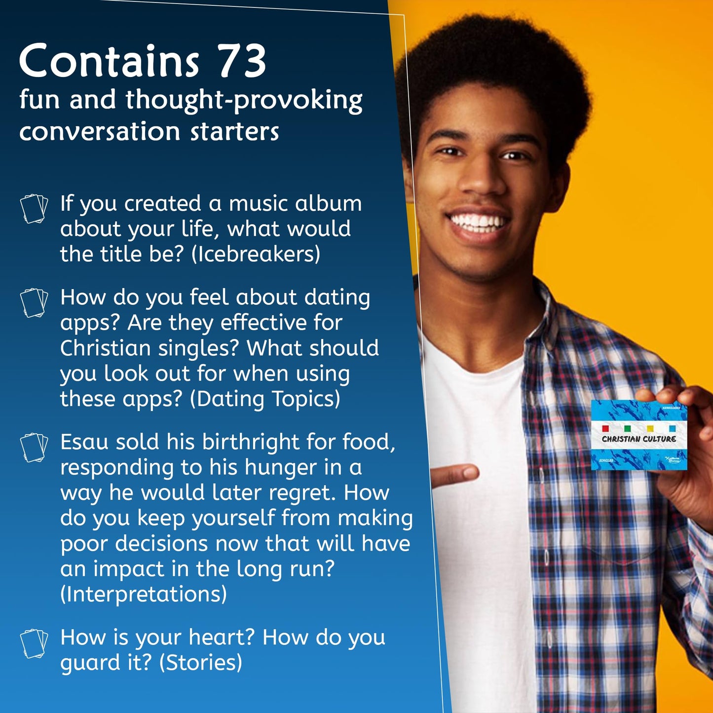 Kulture Games Christian Culture Singles Edition – Conversation Starters for Meaningful Christian Singles | Bible Discussion Cards