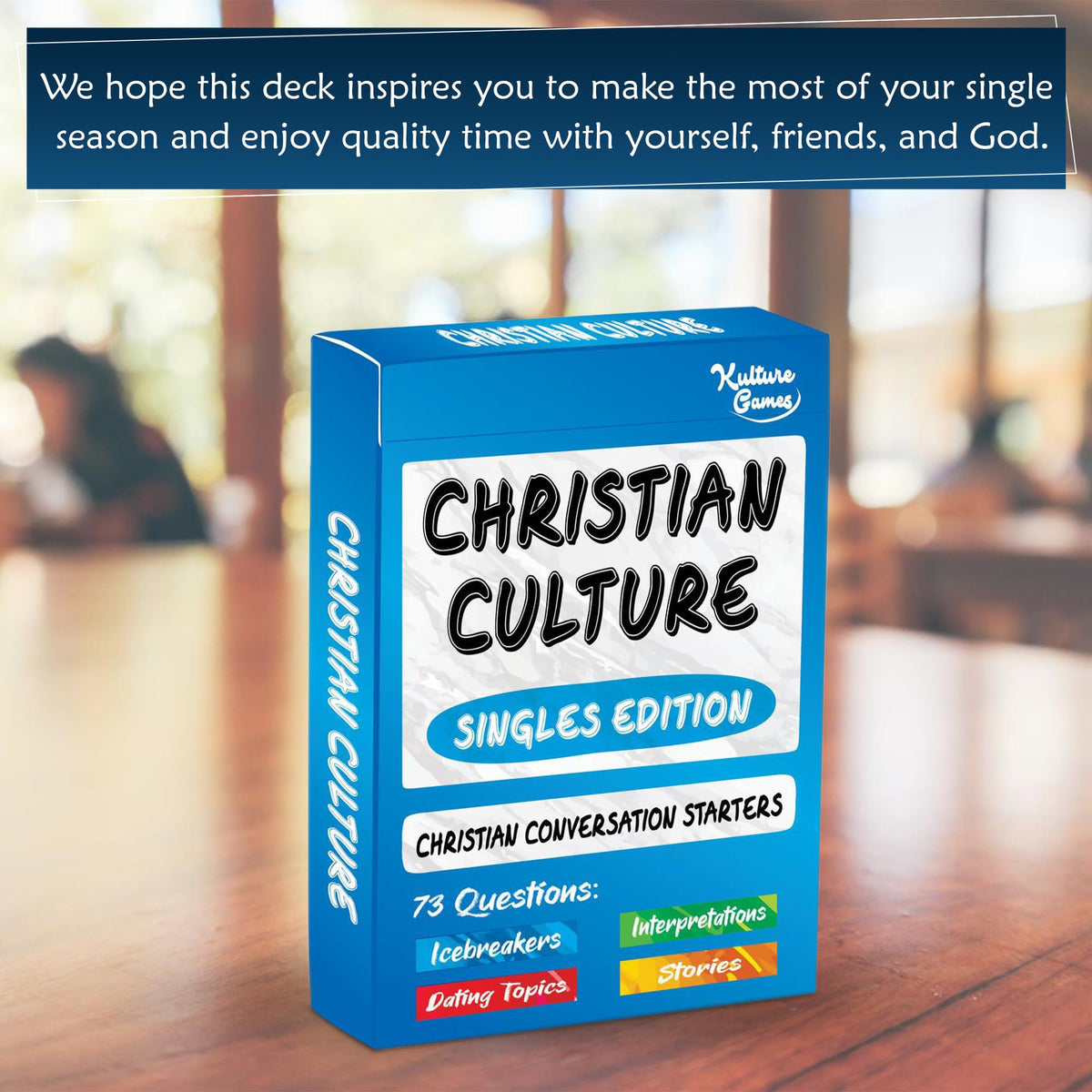 Kulture Games Christian Culture Singles Edition – Conversation Starters for Meaningful Christian Singles | Bible Discussion Cards
