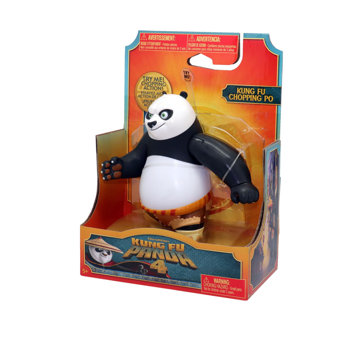 Kung Fu Panda Po 5.5-Inch Figure with Action Activated Sound, Chopping Action & 4 Points of Articulation