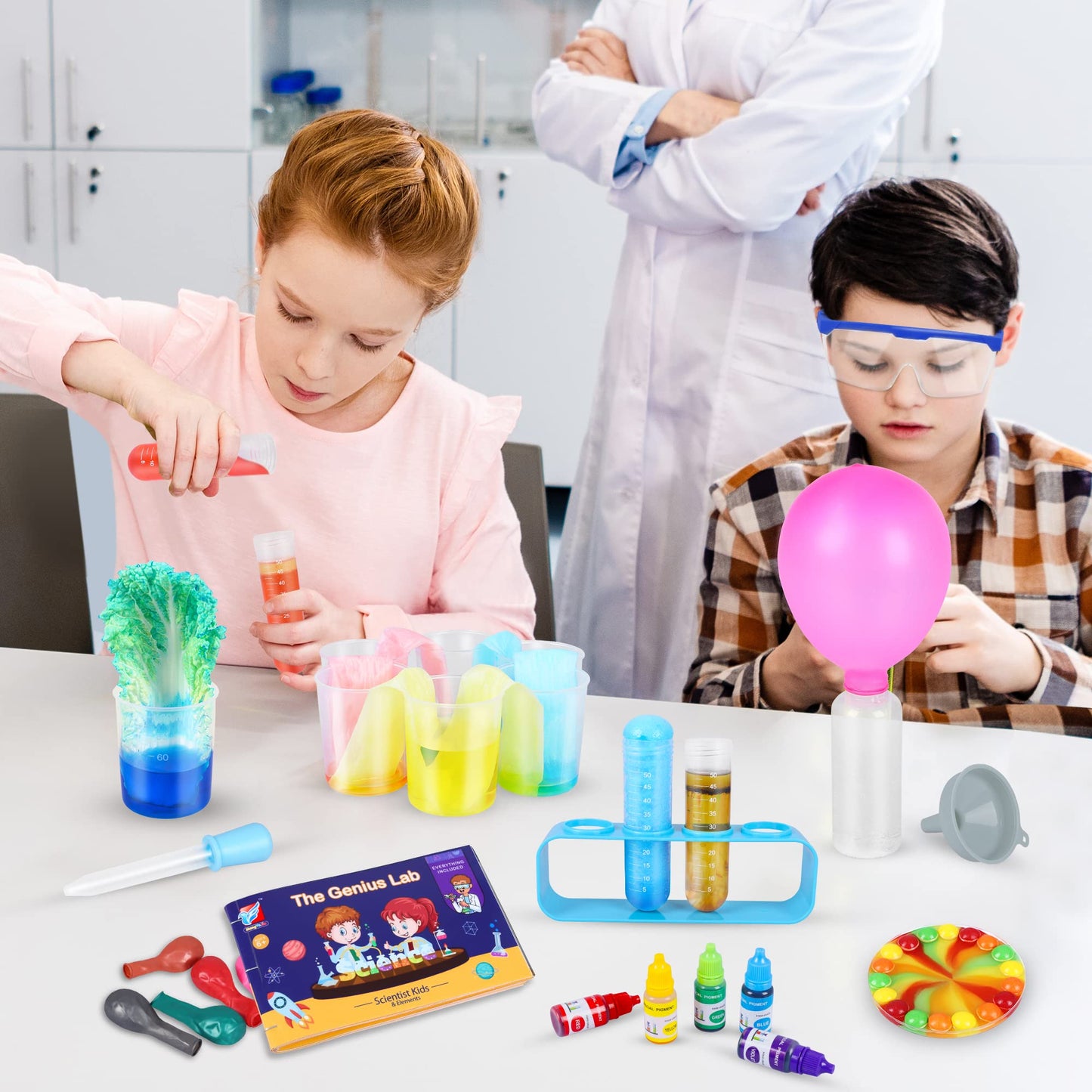 Kuovei Science Kit for Kids – 80 Lab Experiments, STEM Educational Toy for Ages 6–9
