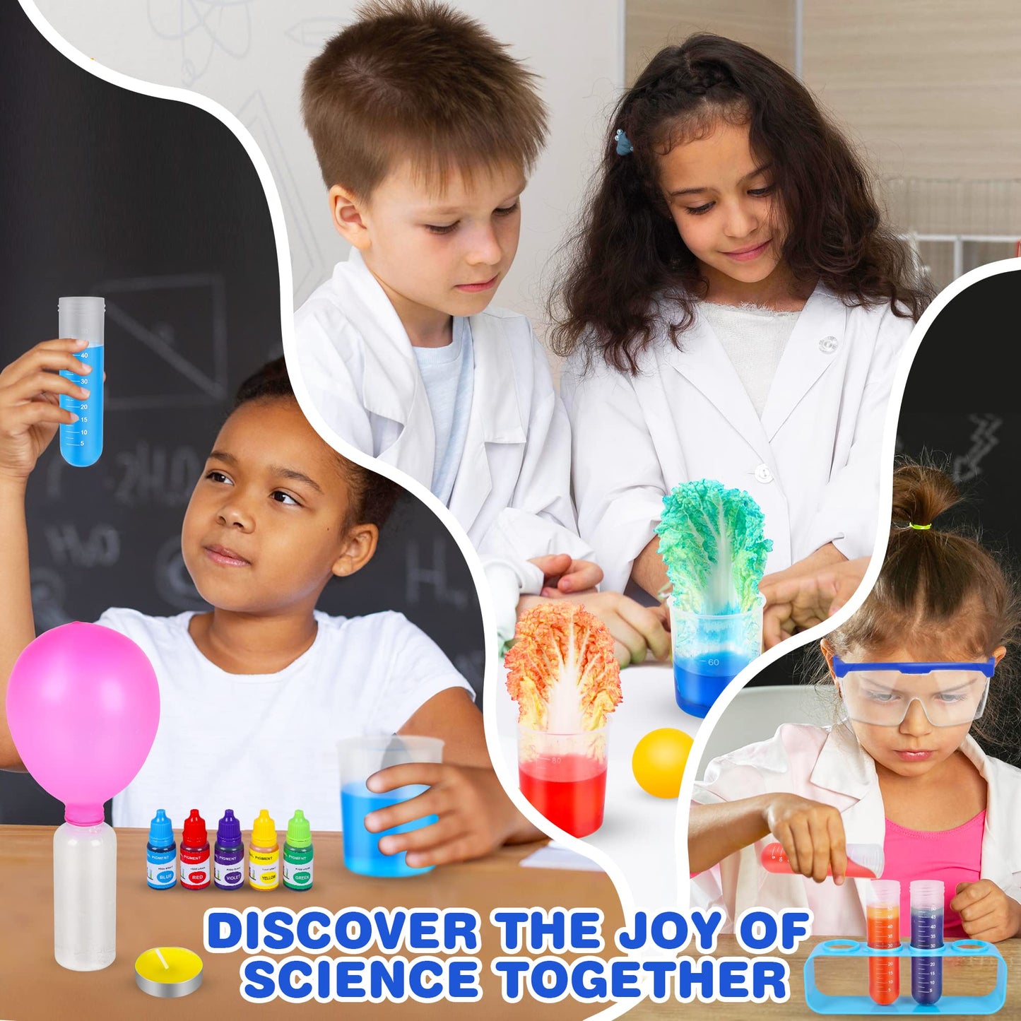 Kuovei Science Kit for Kids – 80 Lab Experiments, STEM Educational Toy for Ages 6–9