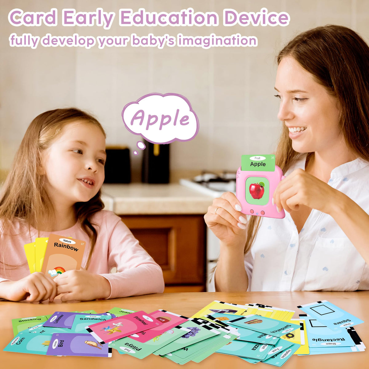 Kuovei Talking Flash Cards – 240 Sight Words, Montessori Learning Toy for Kids, Autism & Speech Therapy Friendly