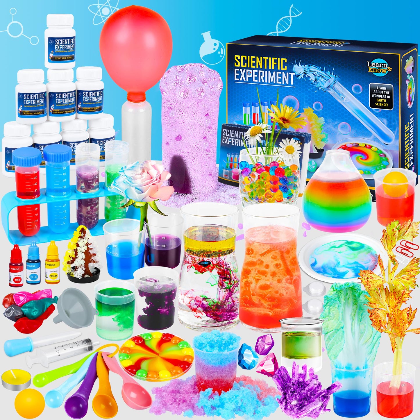 Kuovei Science Kit for Kids – 80 Lab Experiments, STEM Educational Toy for Ages 6–9