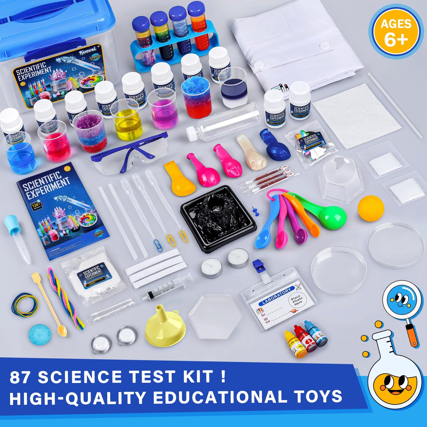 Kuovei Science Kit for Kids – 120 Experiments & STEM Learning (Ages 6–12)