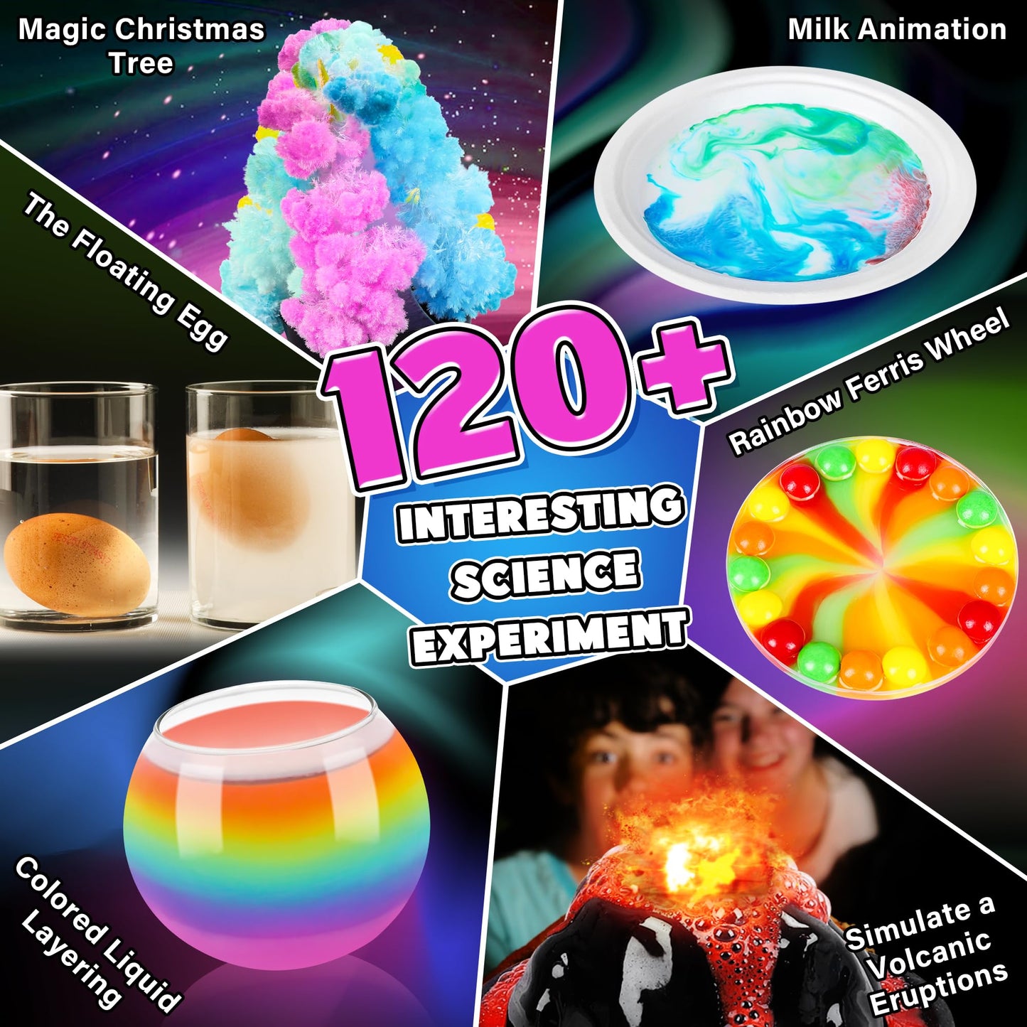 Kuovei Science Kit for Kids – 120 Experiments & STEM Learning (Ages 6–12)