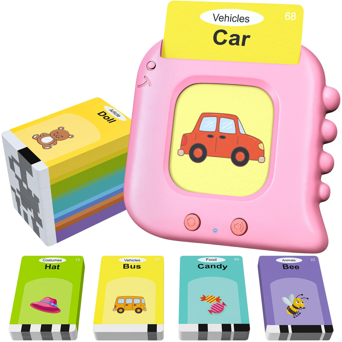 Kuovei Talking Flash Cards – 240 Sight Words, Montessori Learning Toy for Kids, Autism & Speech Therapy Friendly