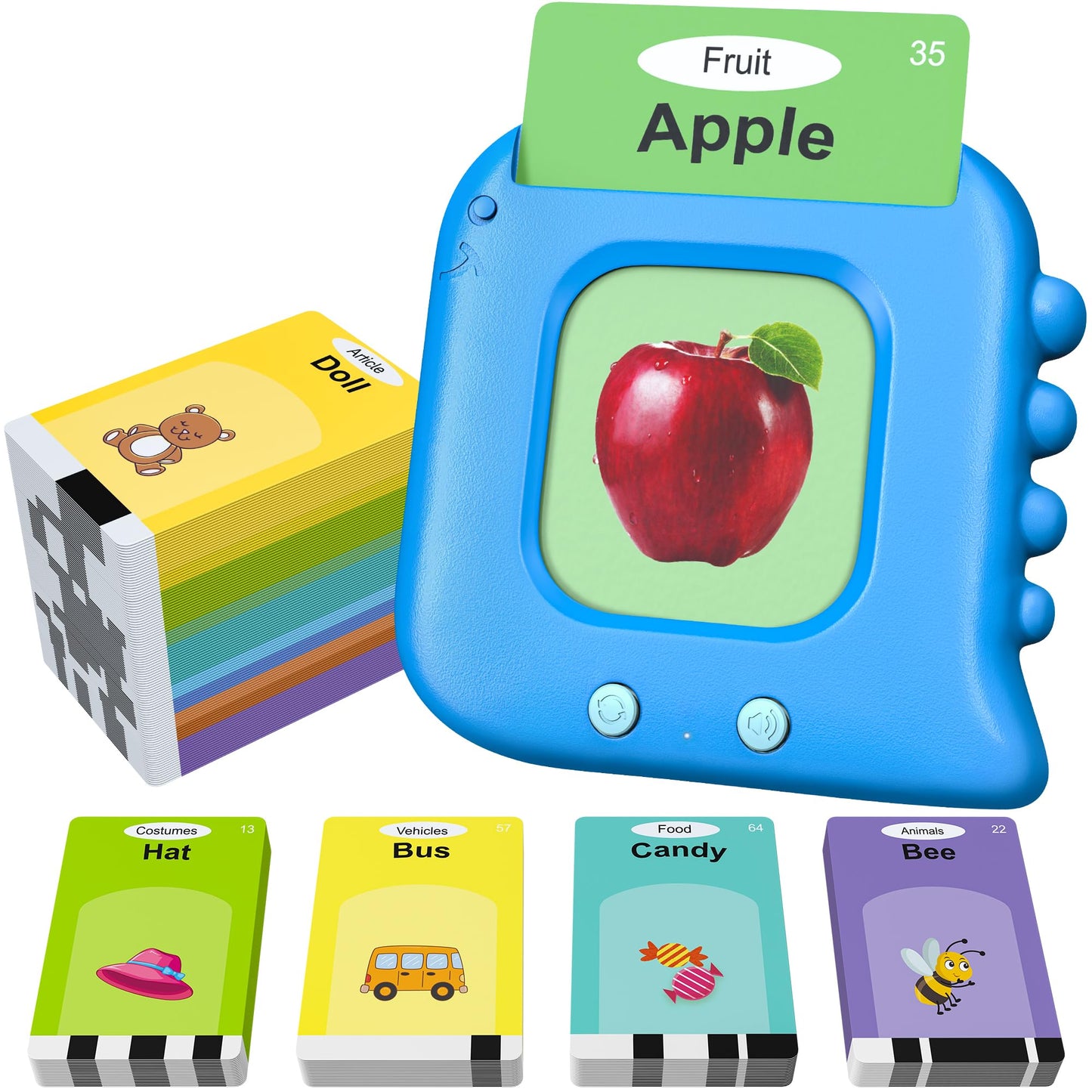 Kuovei Talking Flash Cards – 240 Sight Words, Montessori Toy for Ages 1-8