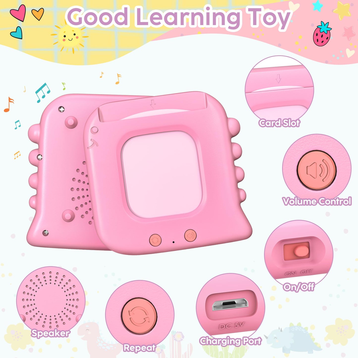 Kuovei Talking Flash Cards – 240 Sight Words, Montessori Learning Toy for Kids, Autism & Speech Therapy Friendly