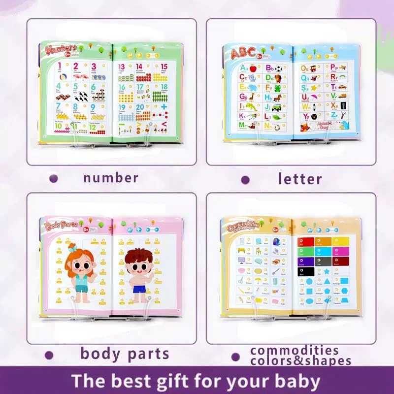 Kuriory English Words Sound Book for Toddlers 3-6 | 470+ Words & Phonics | Interactive Speak & Spell with Sounds & Pictures | 21 Themes | 2026 Educational Gift
