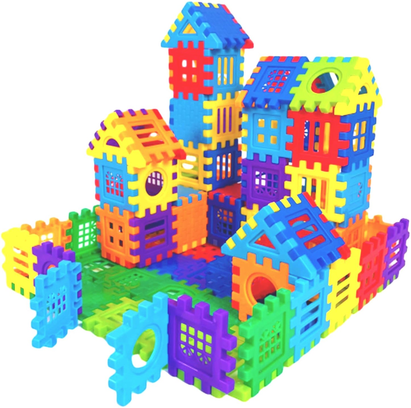 KUTOI Building Blocks – 100-Piece Interlocking Set with Storage Bag for Toddlers & Kids