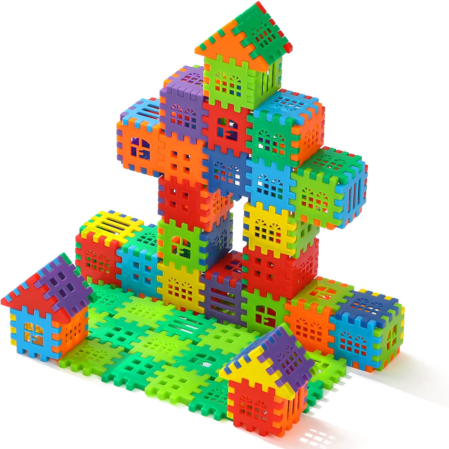 KUTOI Building Blocks – 100-Piece Interlocking Set with Storage Bag for Toddlers & Kids