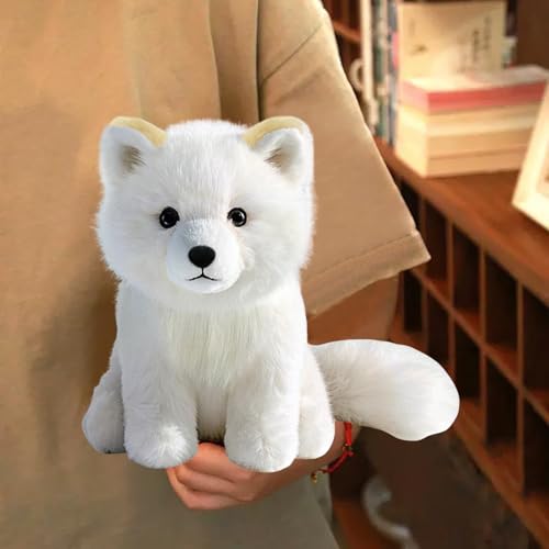KUUDESOXX Arctic Fox Stuffed Animal – Cozy Plush for Kids & Adults | Bedtime, Decor & Hugs