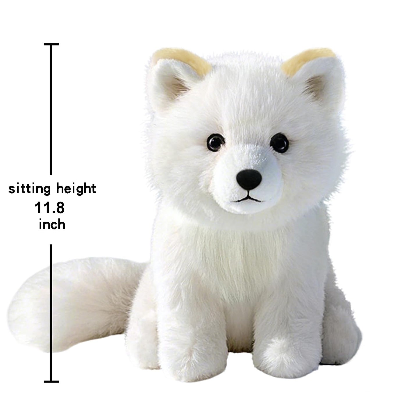 KUUDESOXX Arctic Fox Stuffed Animal – Cozy Plush for Kids & Adults | Bedtime, Decor & Hugs