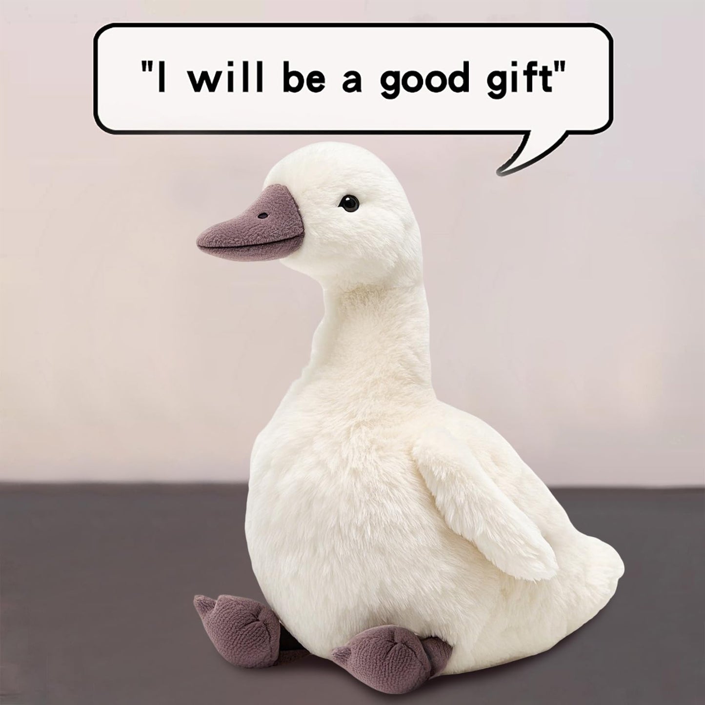 KUUDESOXX Duck Stuffed Animal – Cuddly Plush Toy for Kids & Adults | Cozy Bedtime Companion