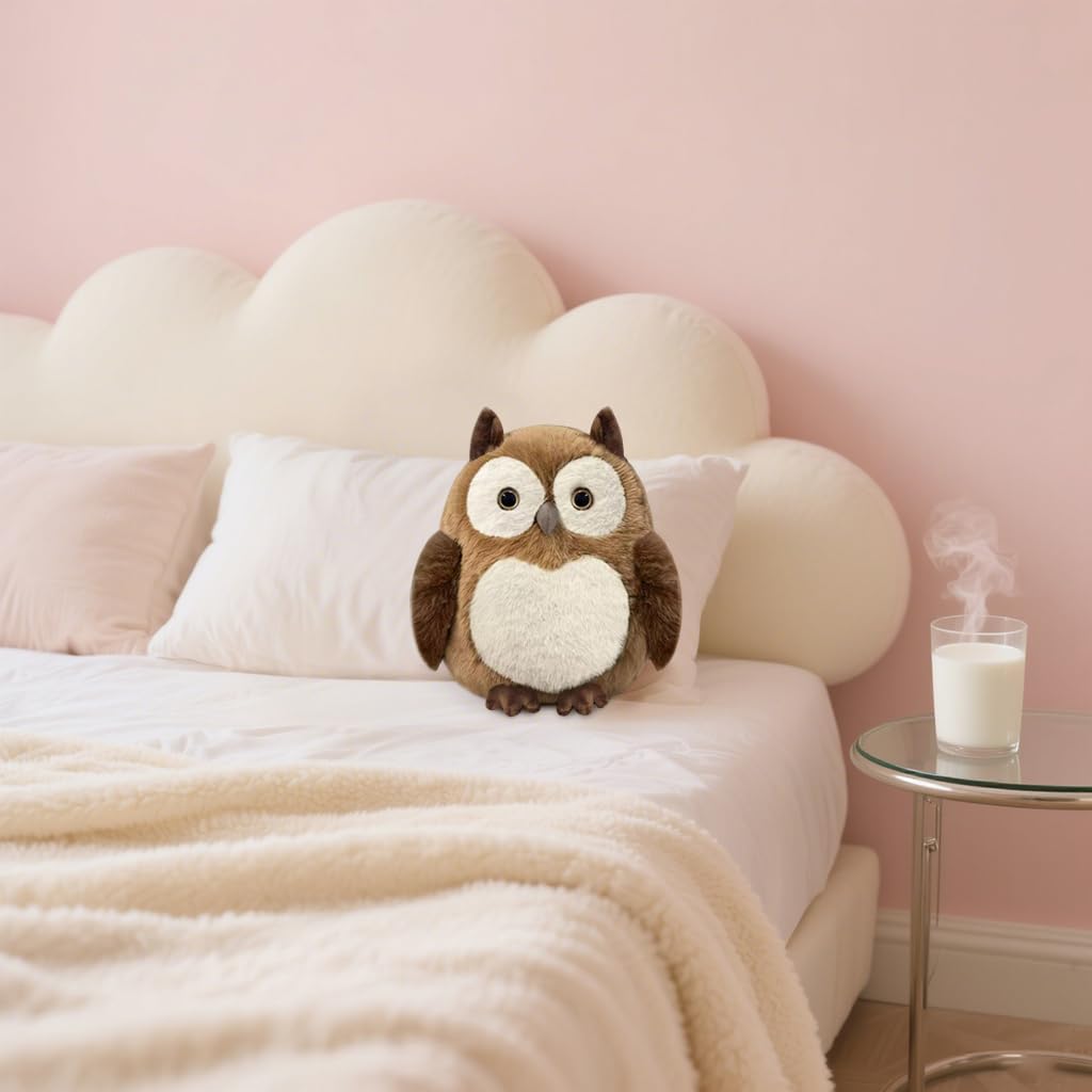 KUUDESOXX Owl Stuffed Animal – Plush Owl Toy for Kids & Adults | Cozy Bedtime Companion