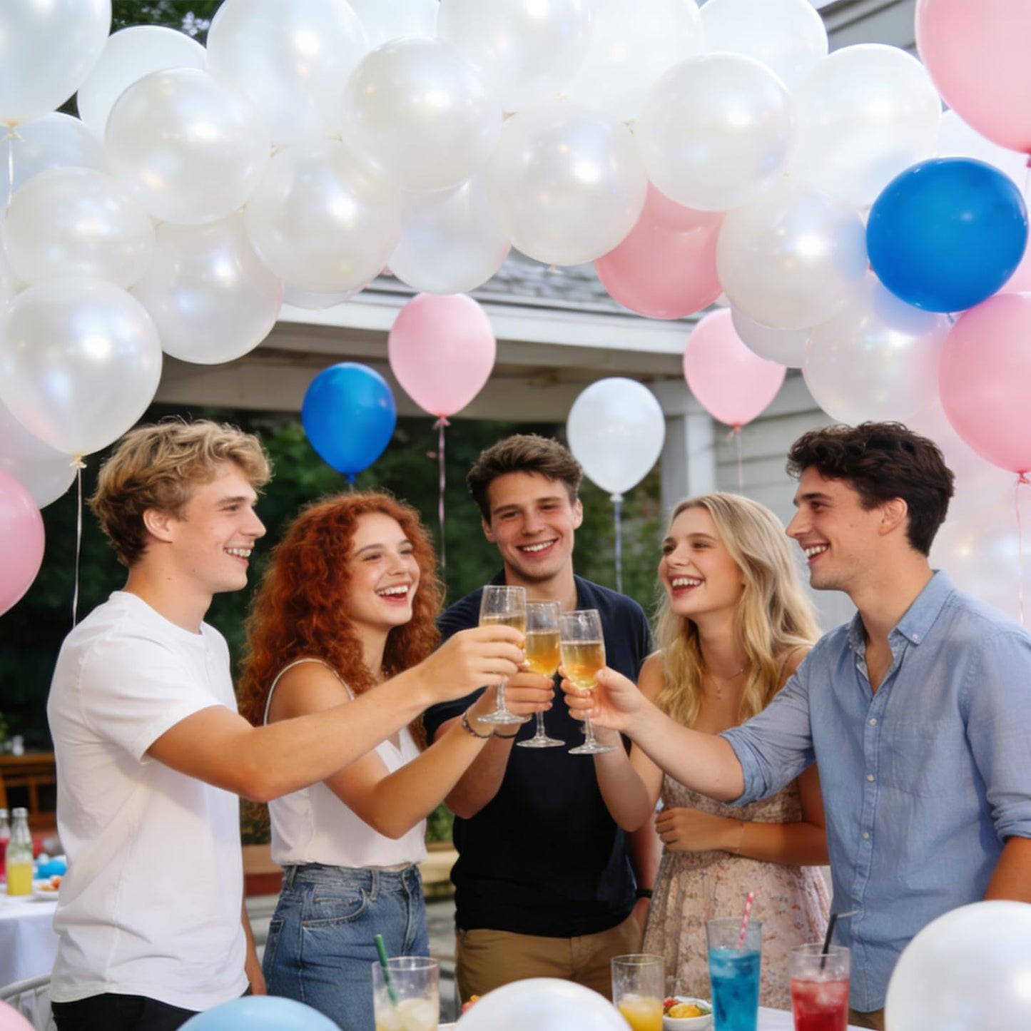 KUULBELA 110pcs Pearl White Balloons 12in with 2 Ribbons – Thickened Latex Party Decor