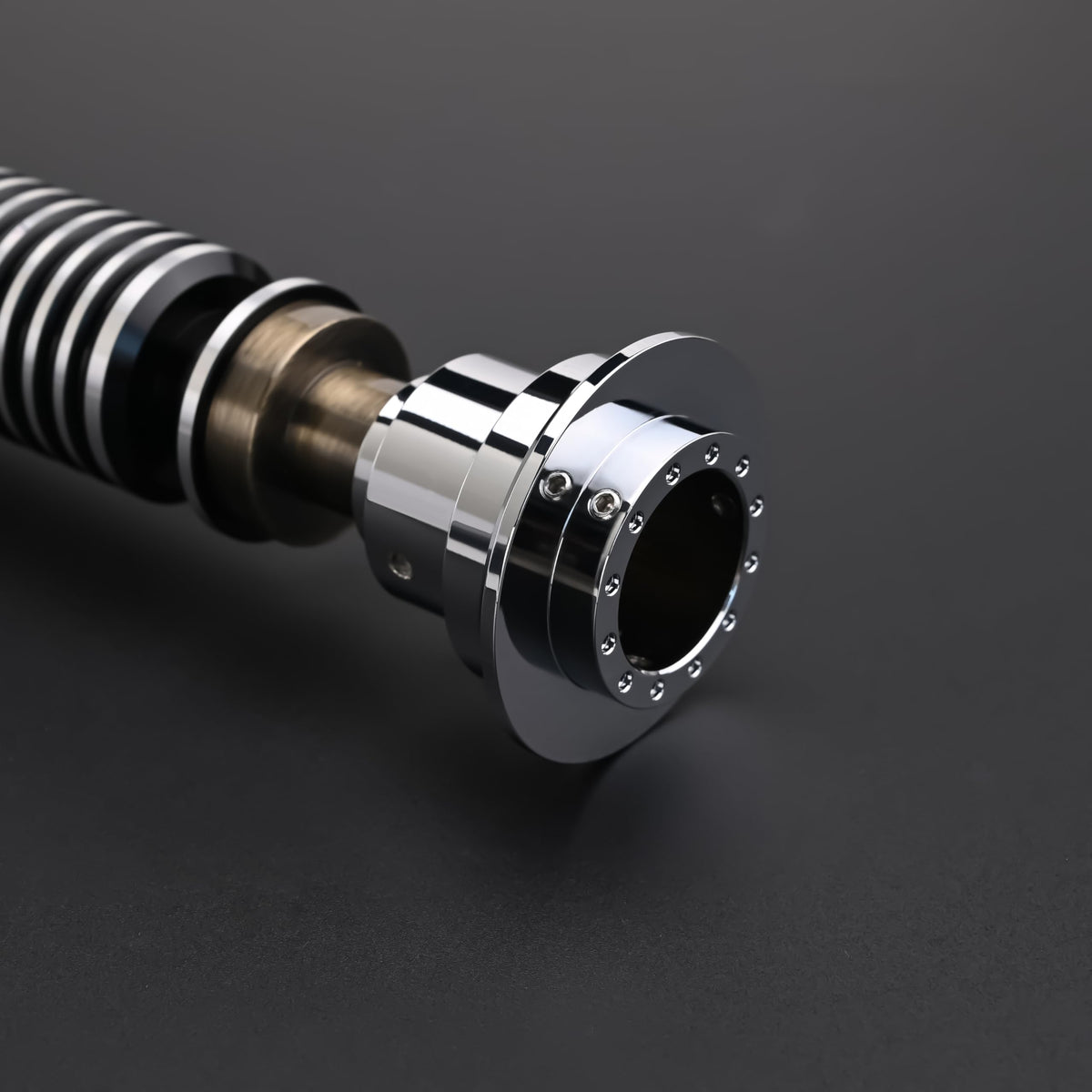 KUVPOT Motion Control Lightsaber for Adults – 12 RGB Colors, 16 Sound Fonts, Premium Metal FX