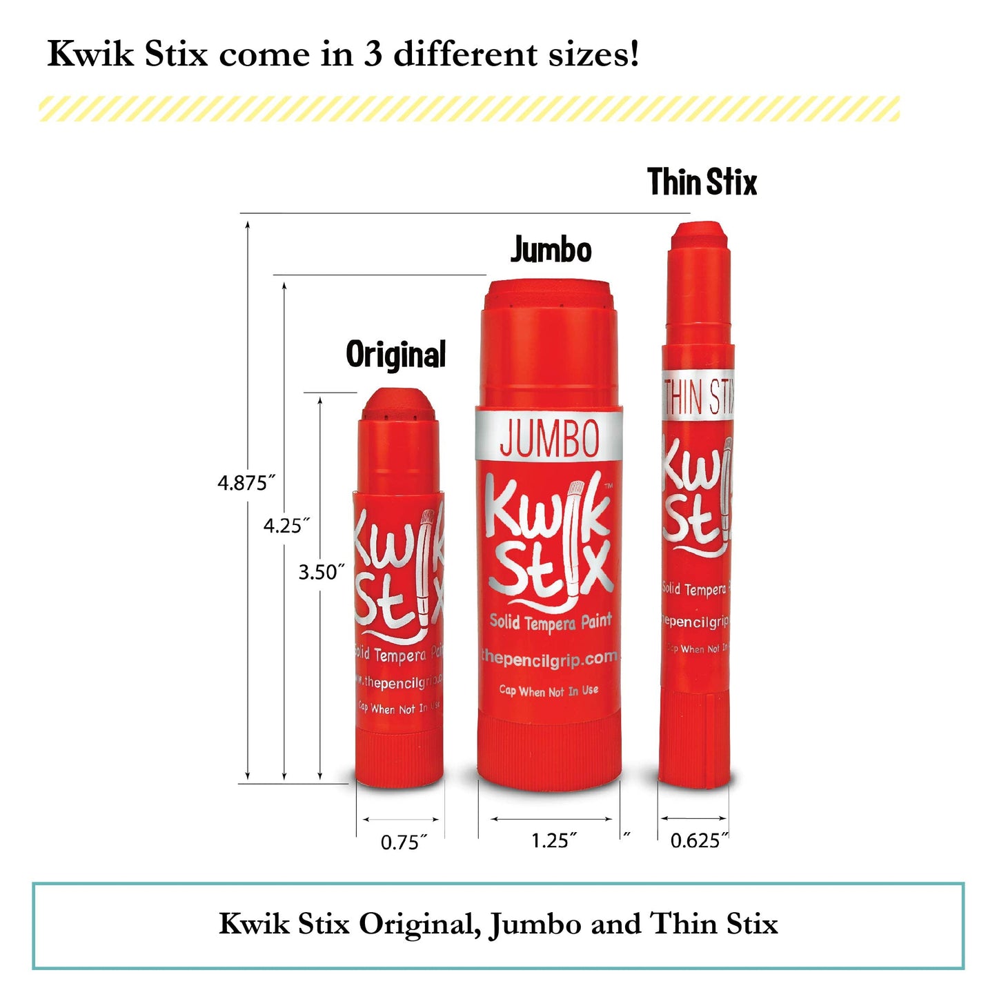 Kwik Stix 96-Color Washable Tempera Paint Sticks – Non-Toxic, Quick-Dry | The Pencil Grip