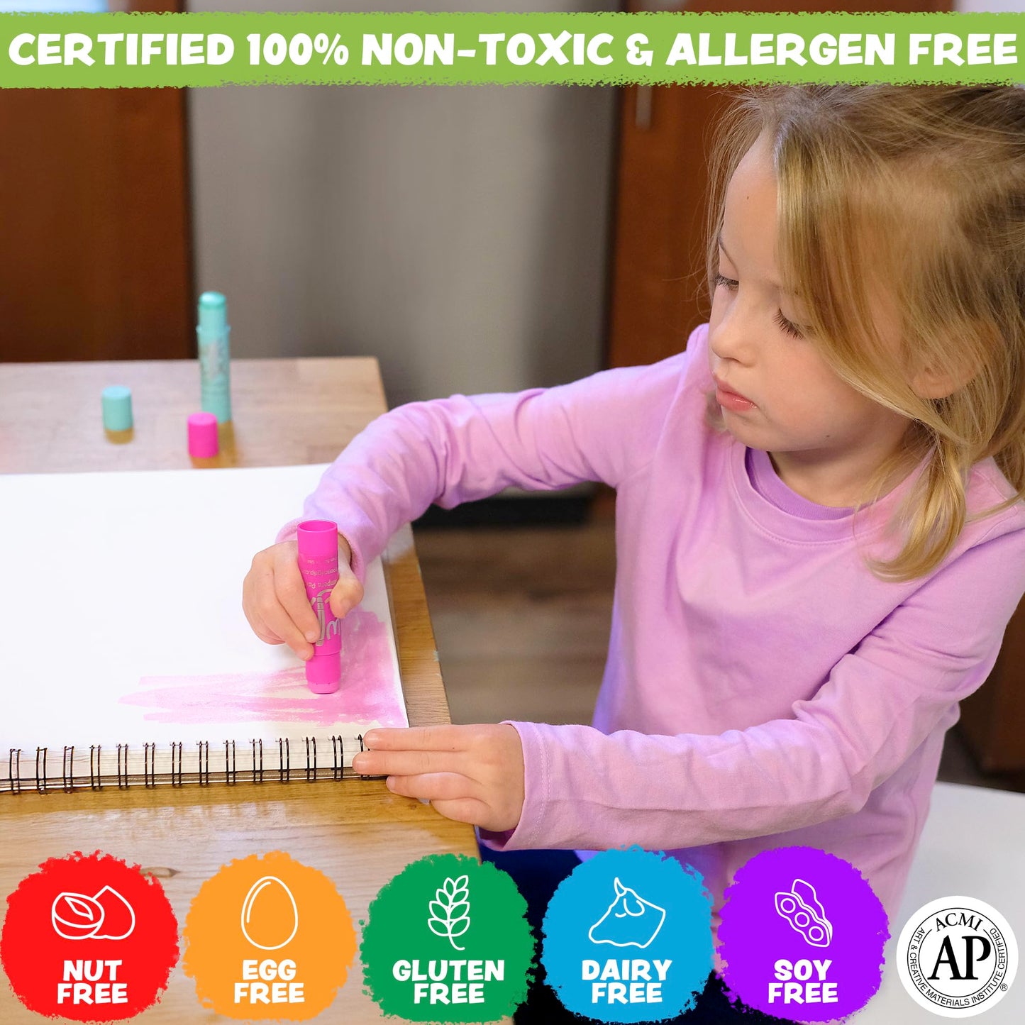 Kwik Stix 96-Color Washable Tempera Paint Sticks – Non-Toxic, Quick-Dry | The Pencil Grip
