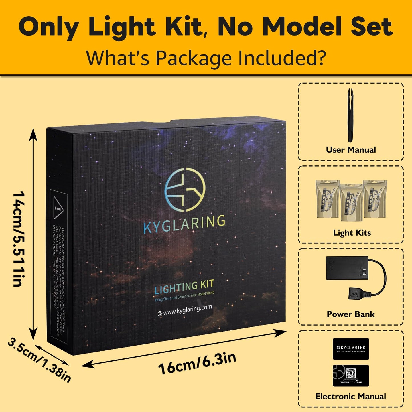 Kyglaring Light Kit for LEGO 43257 Angel Lilo and Stitch - Lights Only