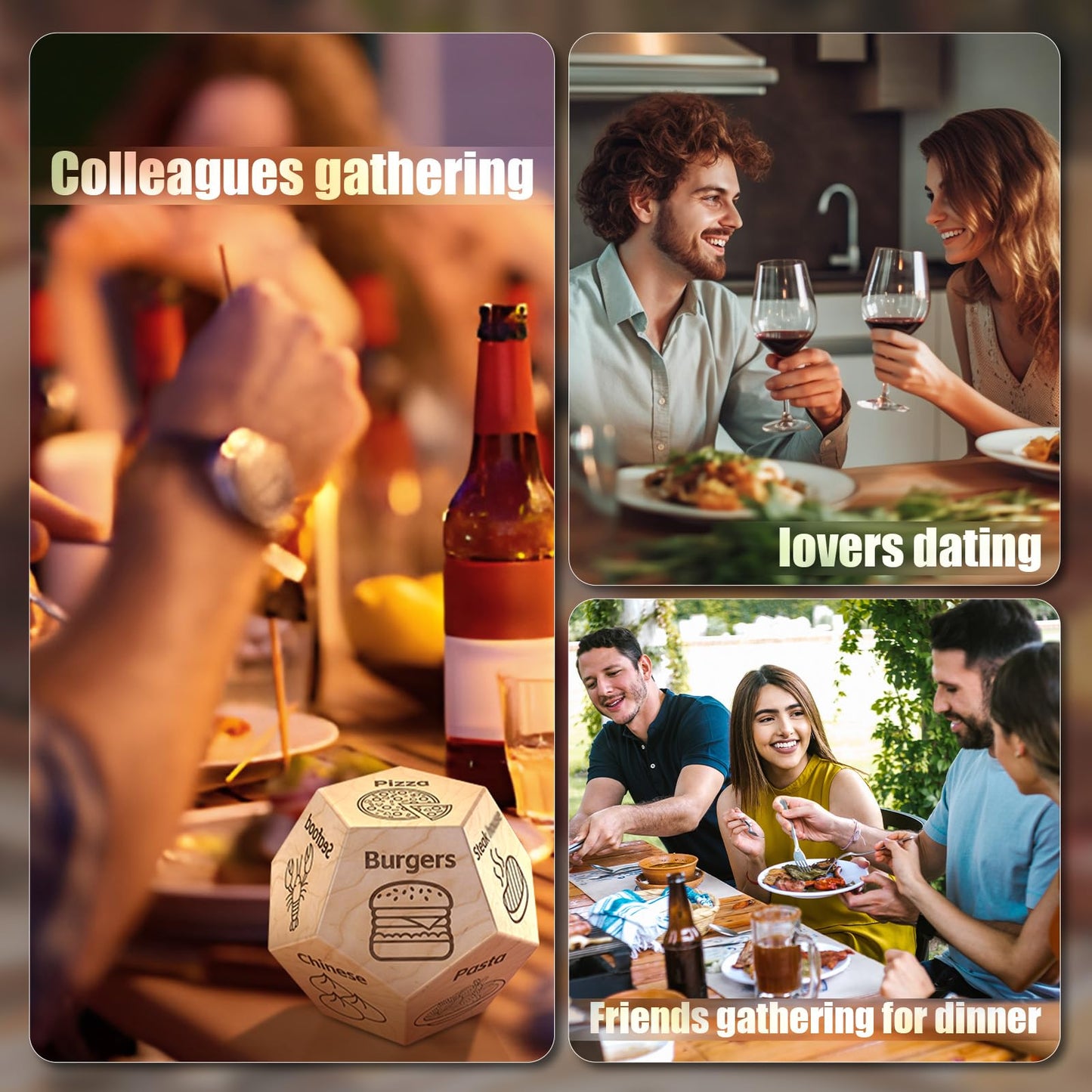Kykake Valentines Day Gifts for Him & Her | Food Dice for Date Night