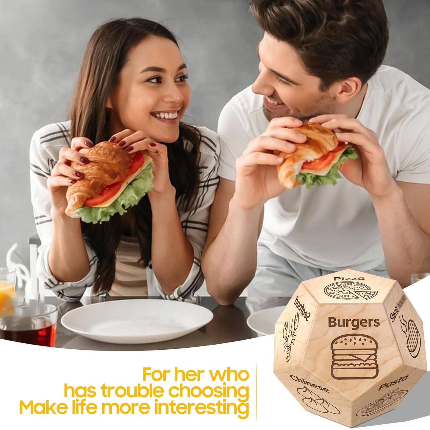 Kykake Valentines Day Gifts for Him & Her | Food Dice for Date Night