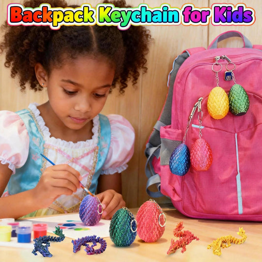 KZPPZ 4-Pack 3D Printed Dragon Eggs with Dragon Inside – Easter Toys