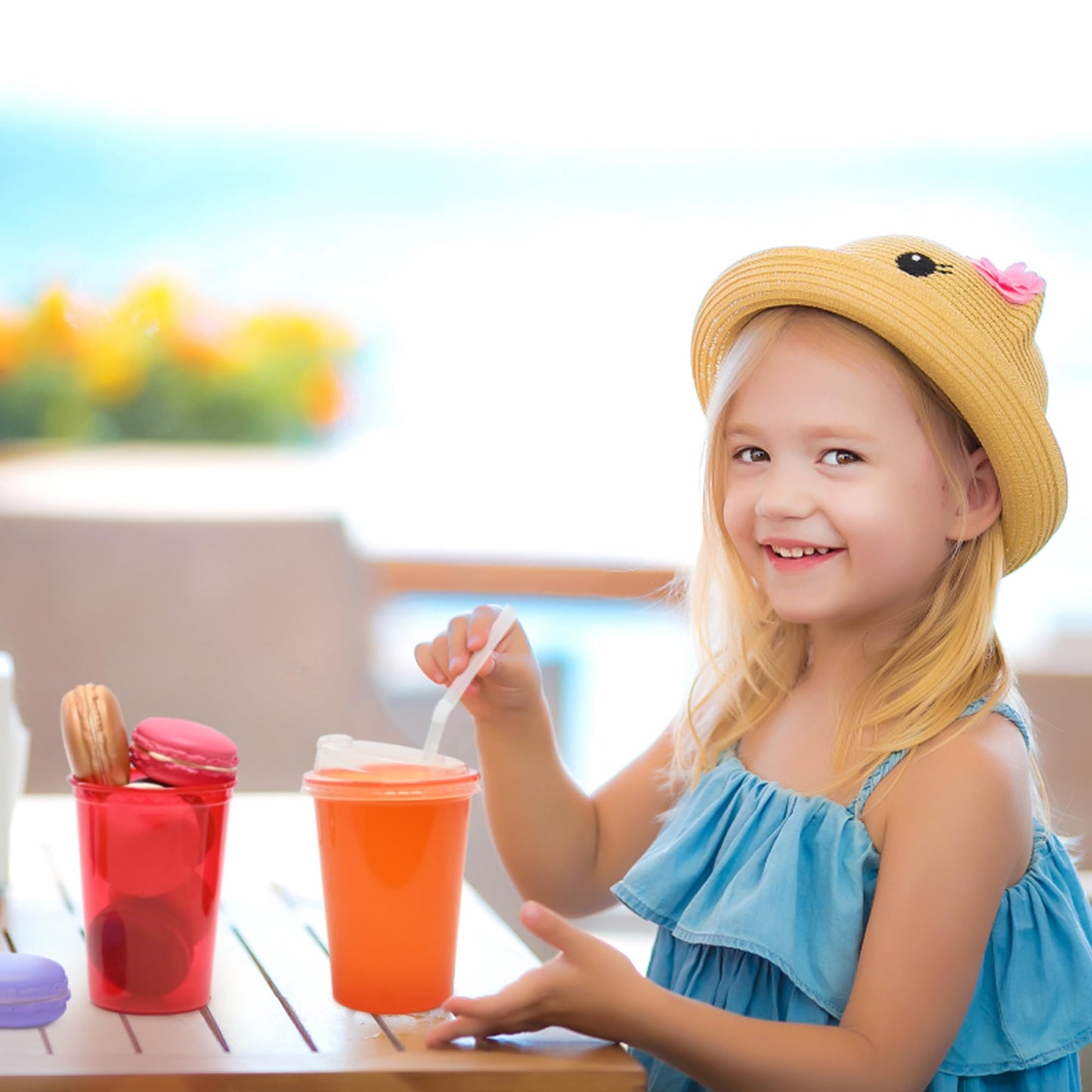 L LIKED 12oz Kids Sippy Cups – 40-Count Set, 4 Colors, Spill-Proof, BPA-Free
