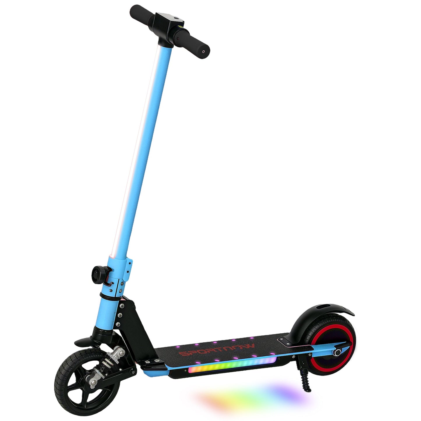 SPORTNOW Folding Electric Scooter w/ LED Lights and Display