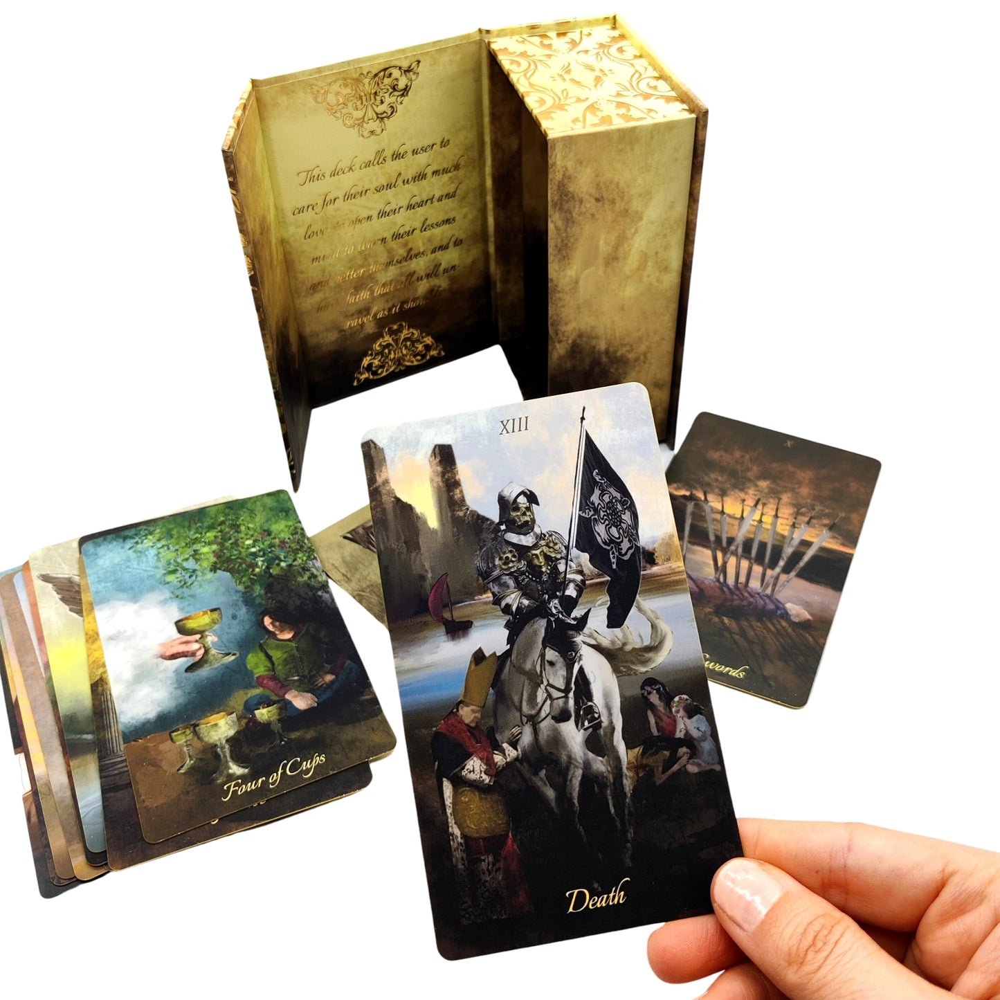La Muci Baroque Gold Foil Tarot – 78-Card Deck with Guidebook for Beginners