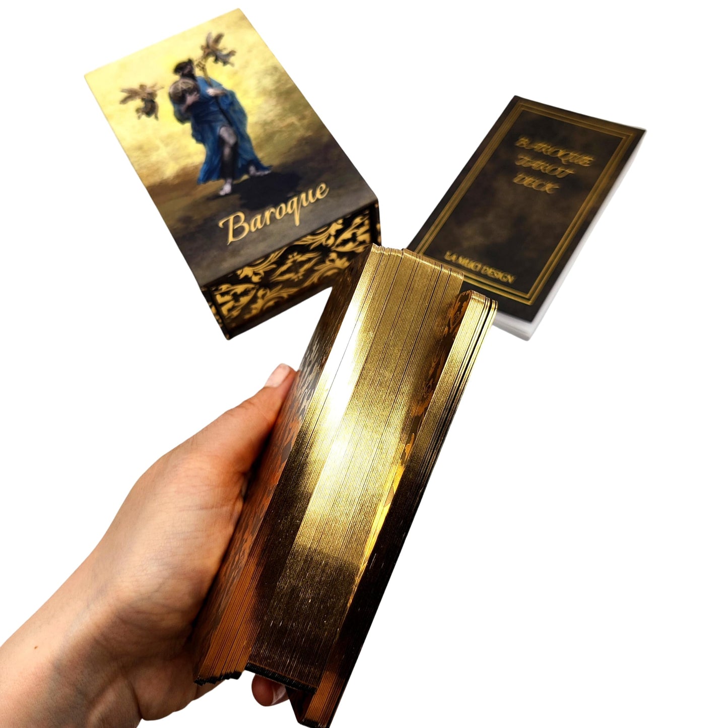 La Muci Baroque Gold Foil Tarot – 78-Card Deck with Guidebook for Beginners
