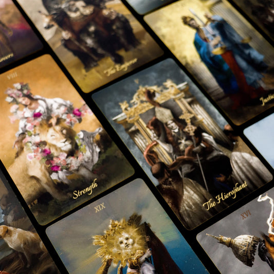La Muci Baroque Gold Foil Tarot – 78-Card Deck with Guidebook for Beginners