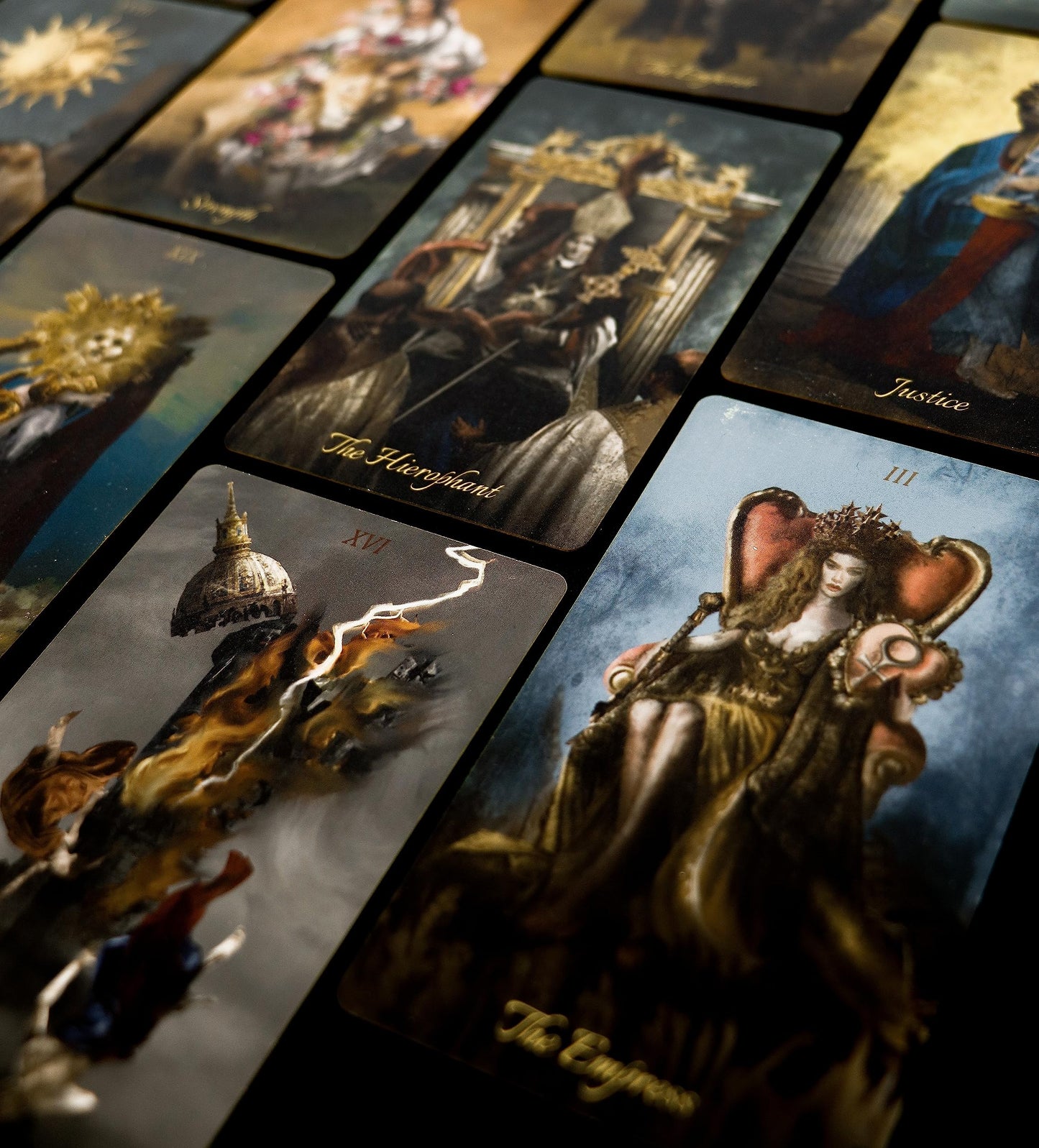 La Muci Baroque Gold Foil Tarot – 78-Card Deck with Guidebook for Beginners